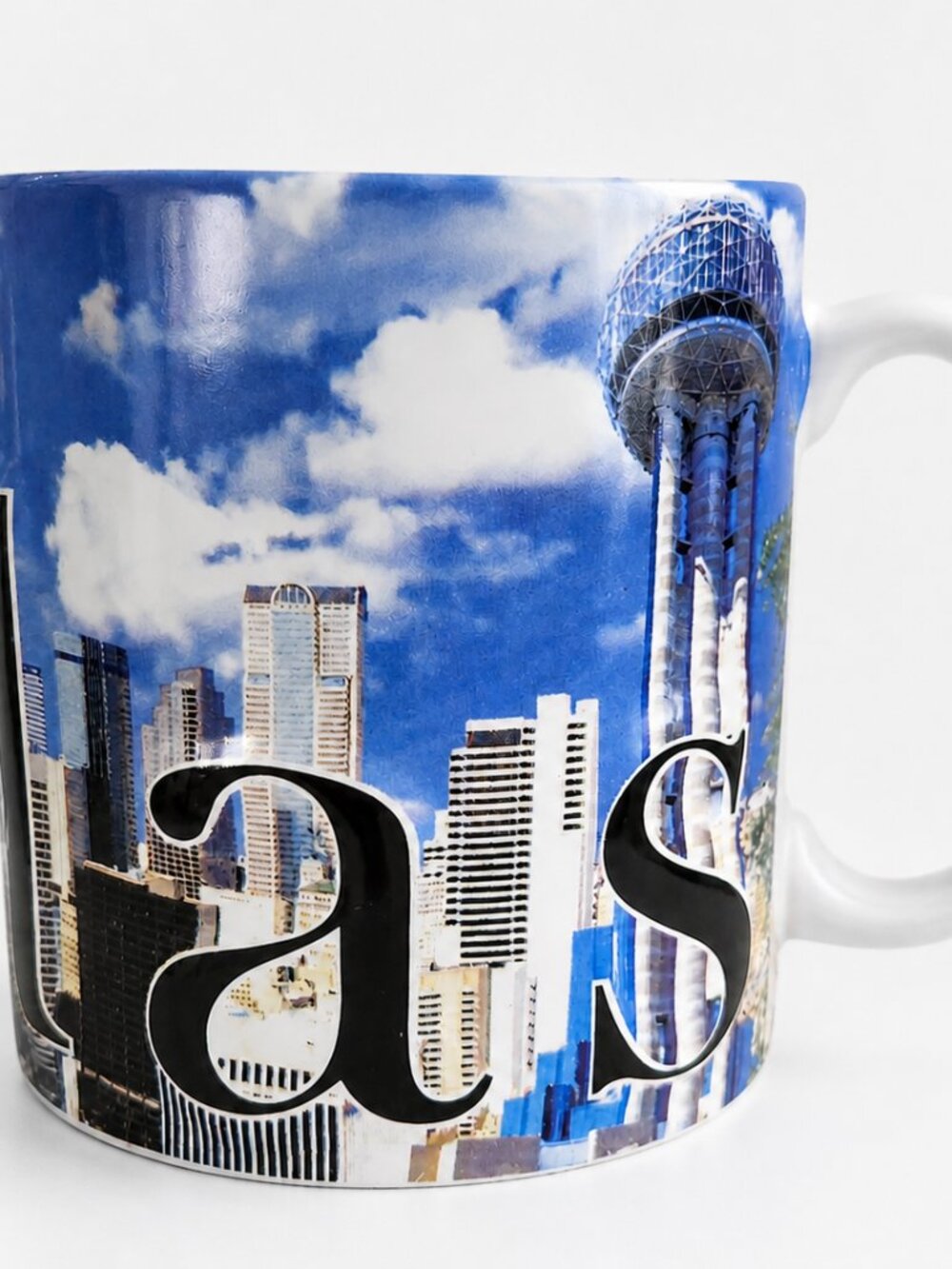 Americaware Dallas Souvenir Coffee Cup Mug 2012 Embossed